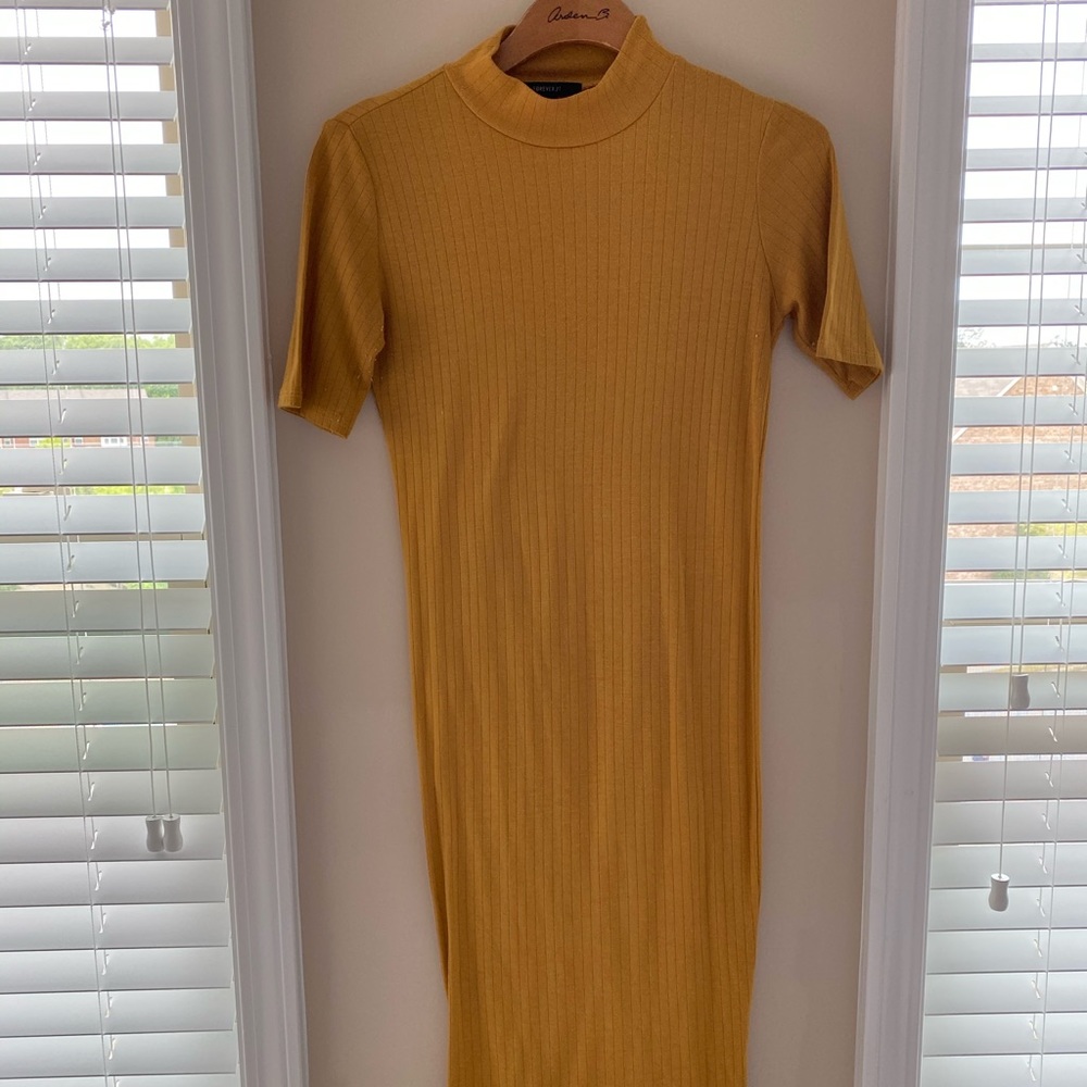 Mustard Fitted Dress
